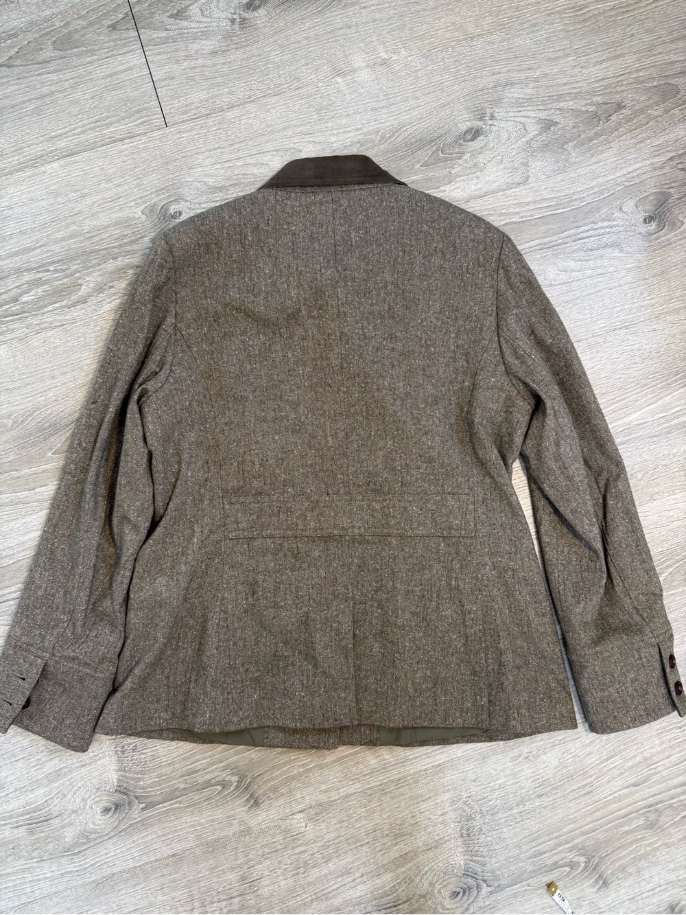 Vintage L.L. Bean Wool Blend Button Front Jacket with Silk Y2K - Suede accents - Picture 2 of 6